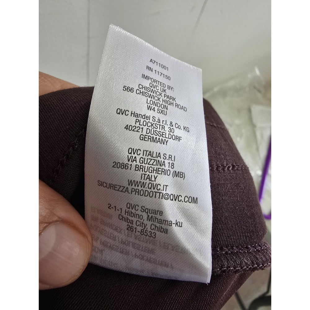 Kim & Co Belle Mid-Rise Ankle Leggings Solid Brown Elastic Waist L 28" - Picture 8 of 9